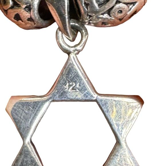 Star of David Magen David Handmade Necklace 925 Silver - Picture 5 of 6